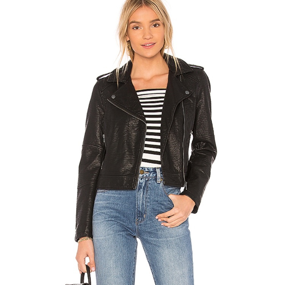 Cupcake&cashmere Burwell moto jacket size M NWT